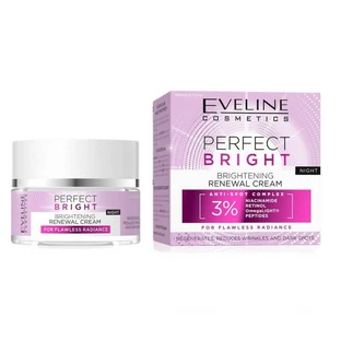 Eveline Cosmetics Crema de noche iluminadora Perfect Bright, 50 ml.