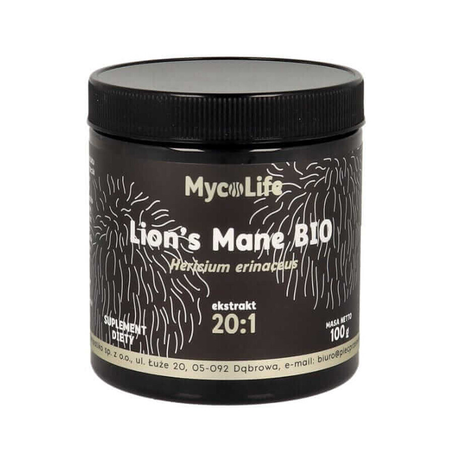 Melena de León - coneflower - BIO extracto 20:1 100g MYCOLIFE