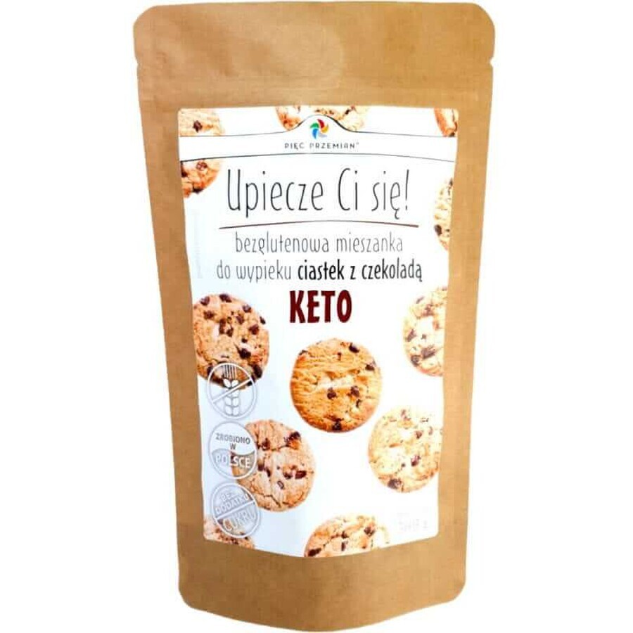 KETO amestec de biscuiți cu ciocolată fără gluten 365g FIVE CHANGES