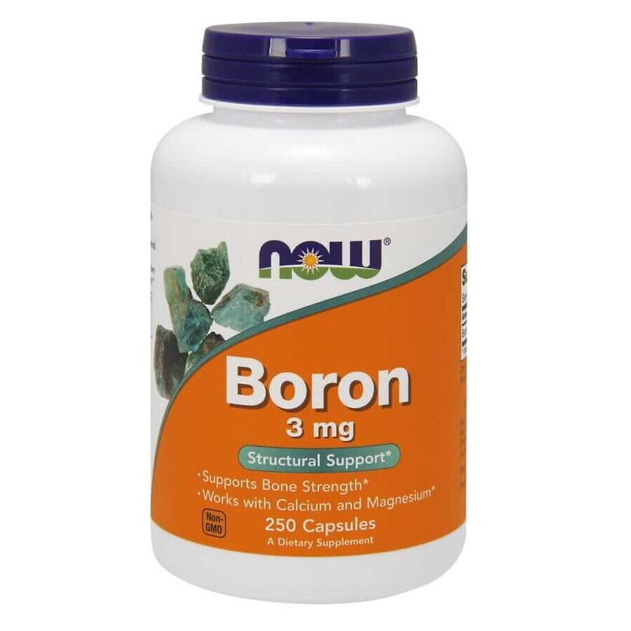NOW Foods Bor 3 mg - 250 Kapseln