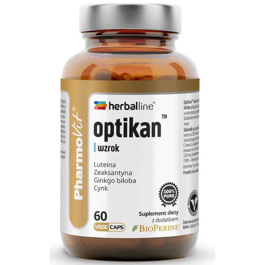 Pharmovit Herballine Optikan Sicht 60 Kapseln