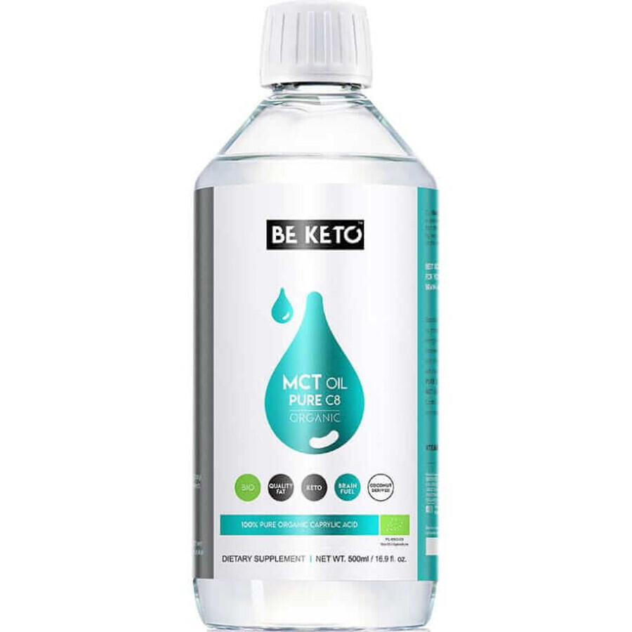Olio MCT BIO 100% C8 500ml BeKeto