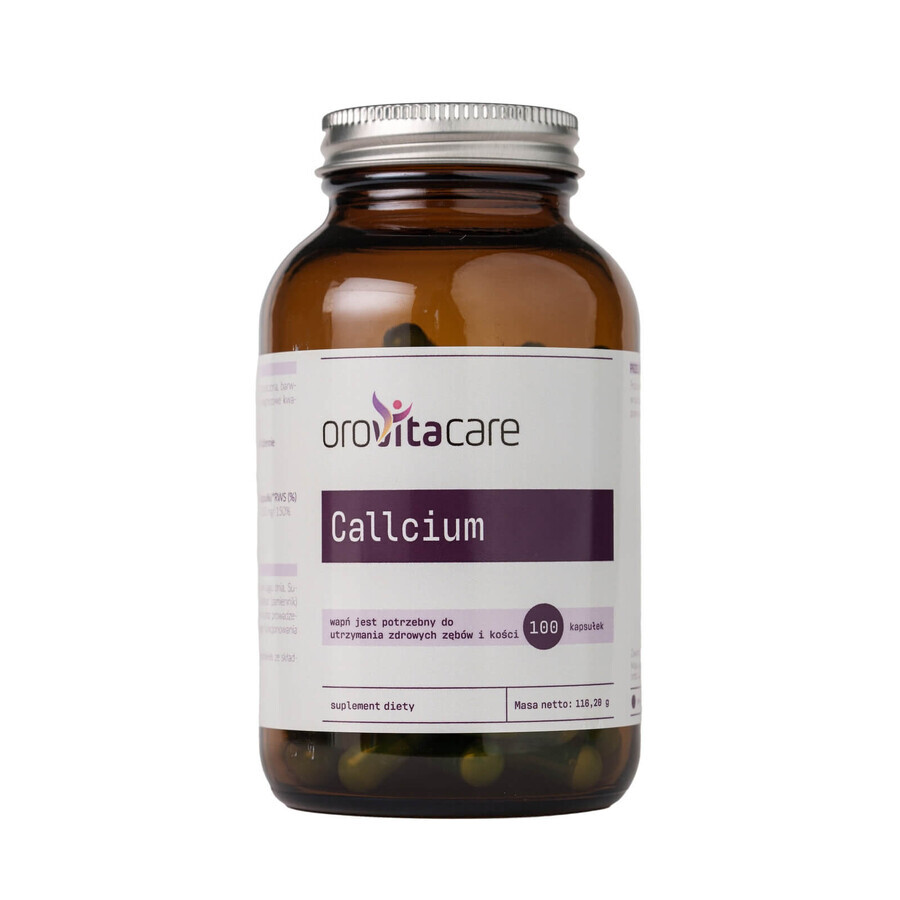 Orovitacare Calcium Calcium, 100 capsules