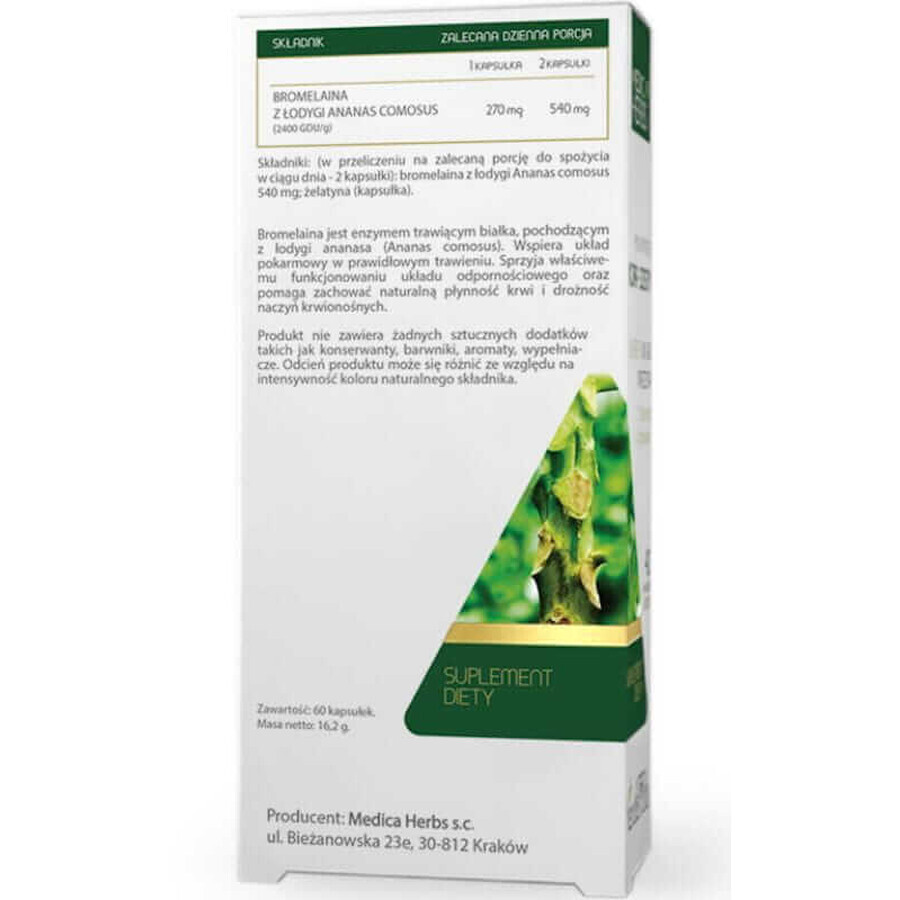 Bromelain 270mg, 60 capsule Medica Herbs