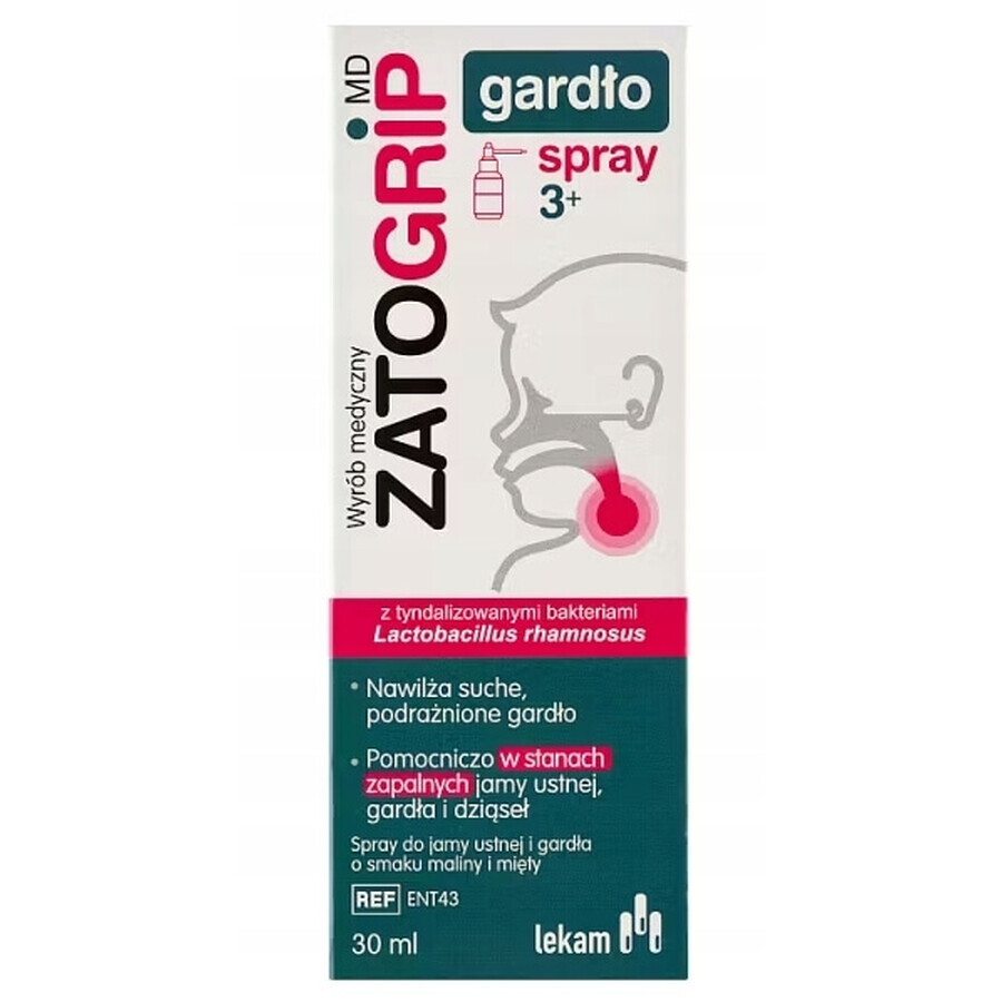 Zatogrip MD Throat, Spray for throat irritation, 30 ml - Long expiration date!