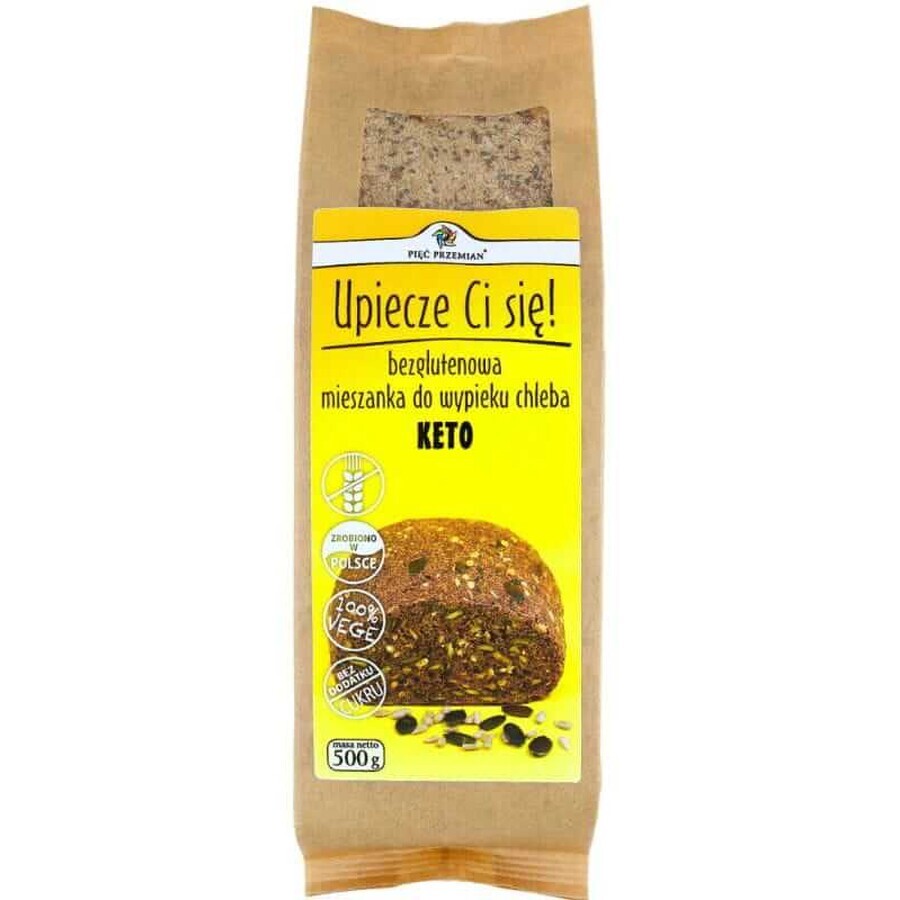 KETO glutenvrije broodmix 500g FIVE CHANGES