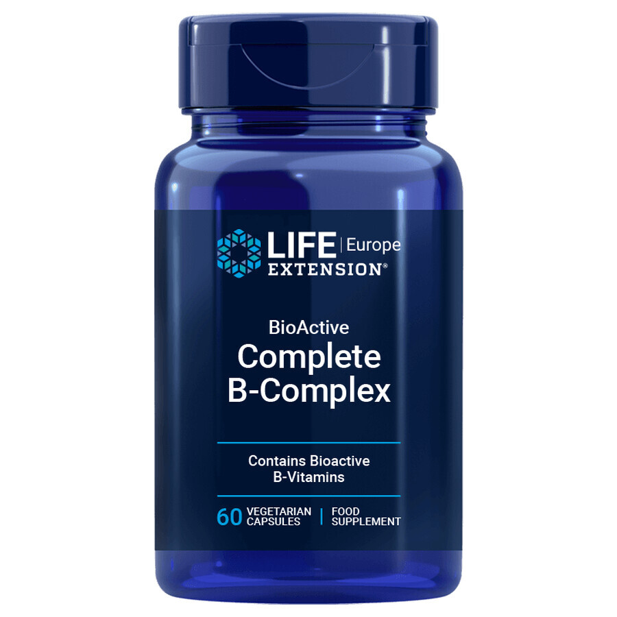 Vitamine B-complex - BioActive Complete B-Complex Life Extension (60 capsules)