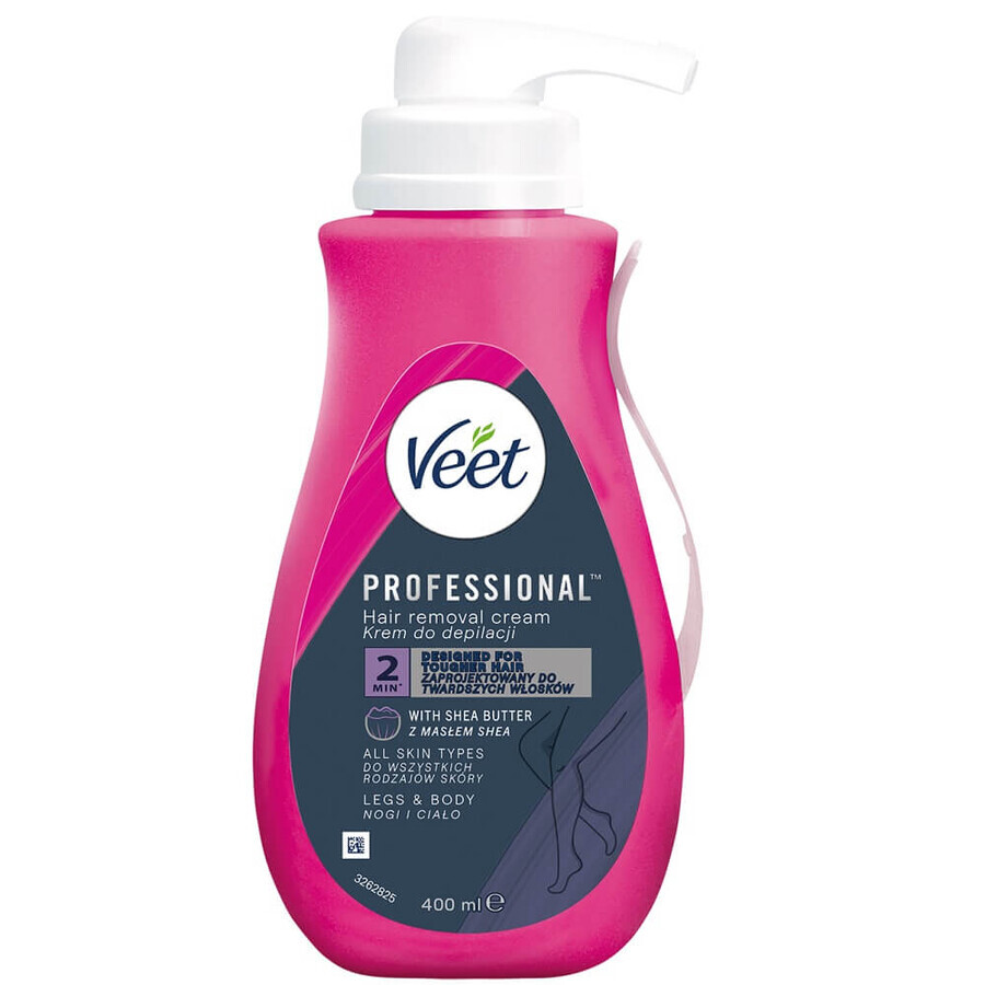 Buy Veet Professional depilatory cream with shea butter, 400ml Veet Professional depilatory cream with shea butter, 400ml
