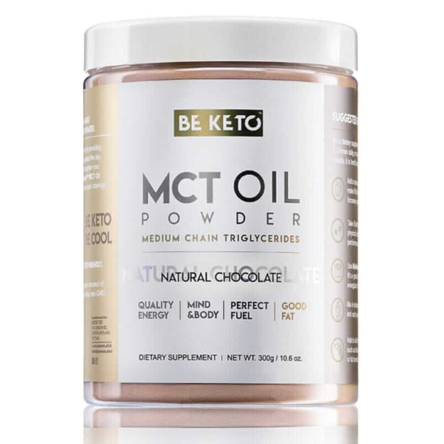 MCT-Öl-Pulver - Natürliche Schokolade 300g BeKeto