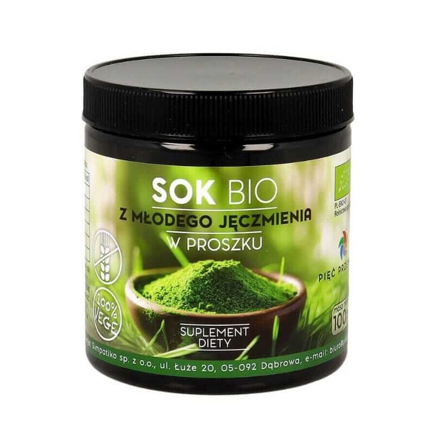 Pulbere de suc de orz tânăr BIO 100g FIVE CHANGES
