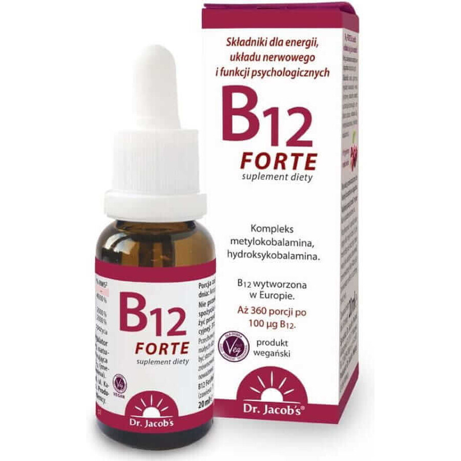 Vitamina B12 forte 20 ml Dr. Jacob's
