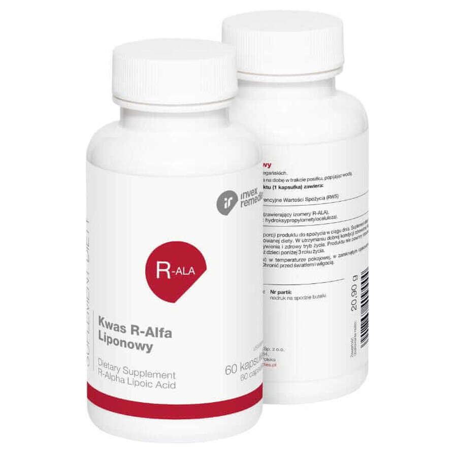R-Alpha-Liponsäure 60 Kapseln Invex Remedies