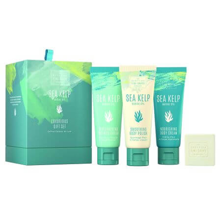 Seetang Körperpflege-Set, 3x75ml+1x40g, Scottish Fine Soaps