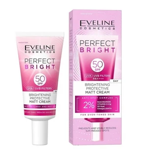 Eveline Cosmetics Perfect Bright Brightening and Protecting Mattifying Face Cream SPF50, 30 ml