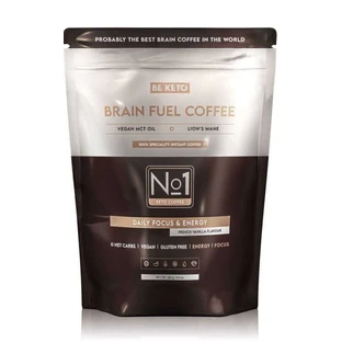 Café Soluble - Brain Fuel (Aceite MCT y Melena de León) - Vainilla Francesa 250g BeKeto
