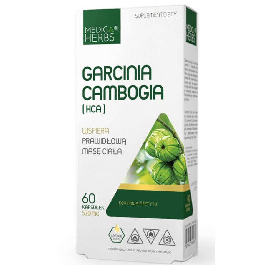 Garcinia Cambogia (HCA) 520mg, 60 capsule ERBE MEDICA