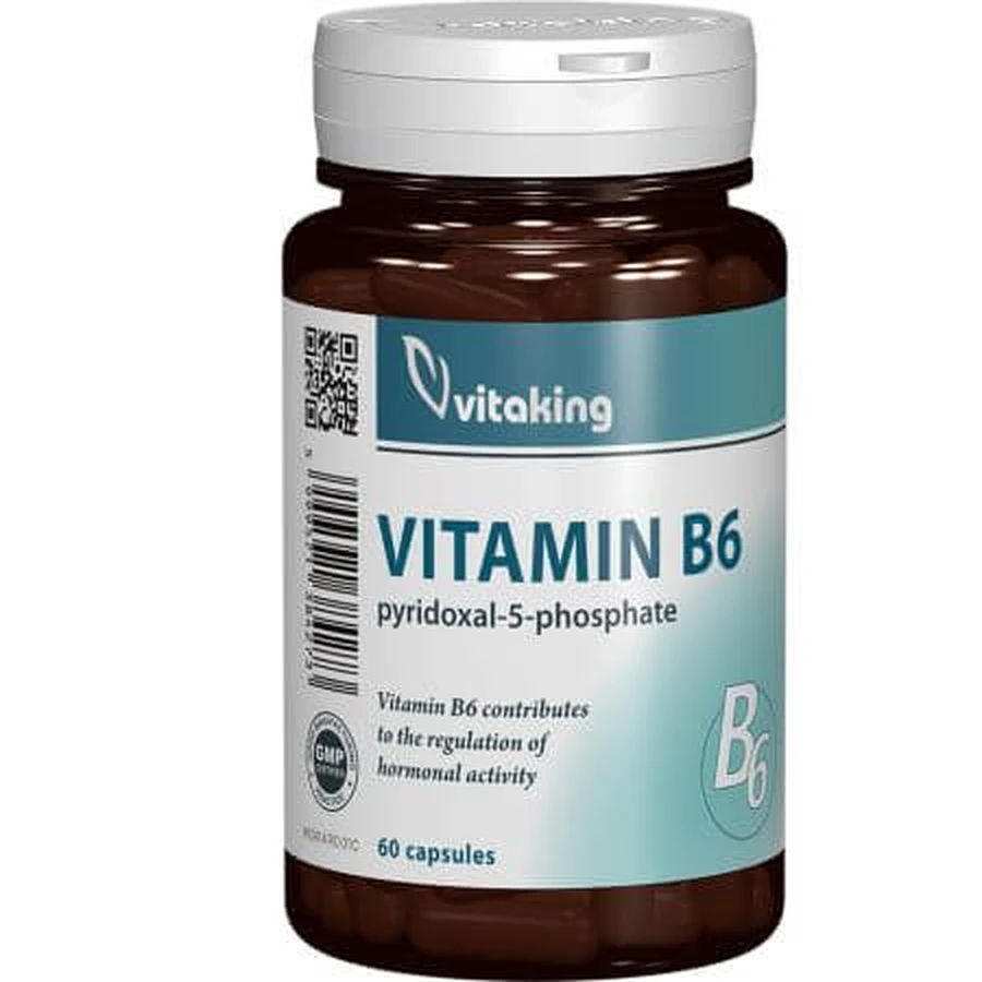 Vitamin B6, 60 capsules, Vitaking