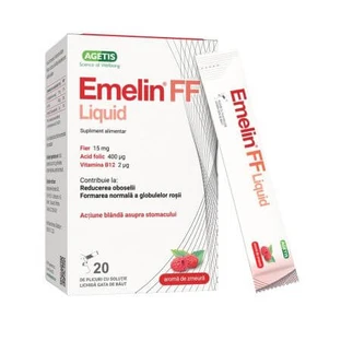 IJzerbisglycinaat Emelin FF Vloeibaar, 20 sachets, Medochemie Ltd