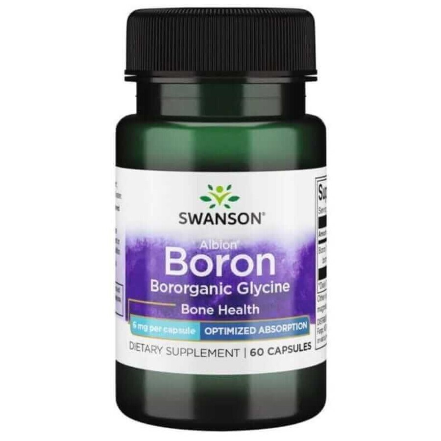 Albion Boron Glicină 60 capsule Swanson