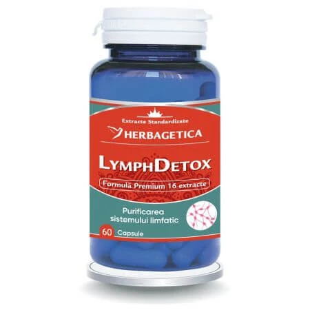 Désintoxication de la lymphe, 60 gélules, Herbagetica