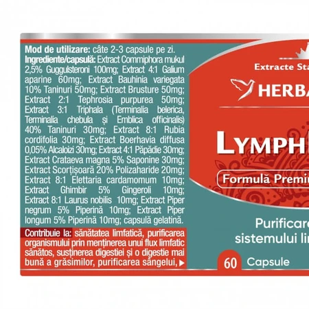 Désintoxication de la lymphe, 60 gélules, Herbagetica