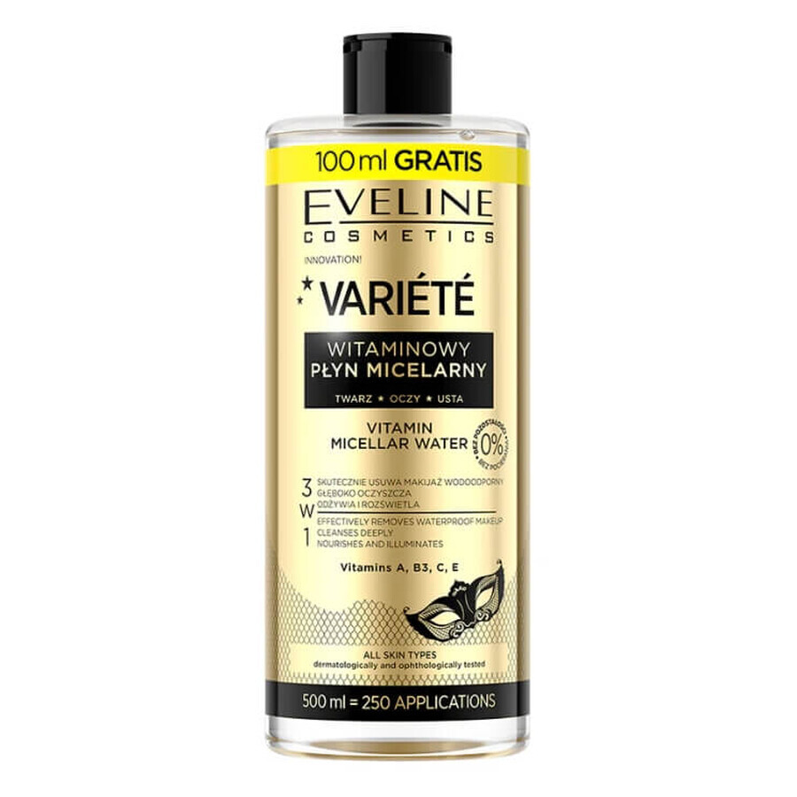 Eveline Cosmetics Variete Vitamine Micellaire Vloeistof, 500 ml