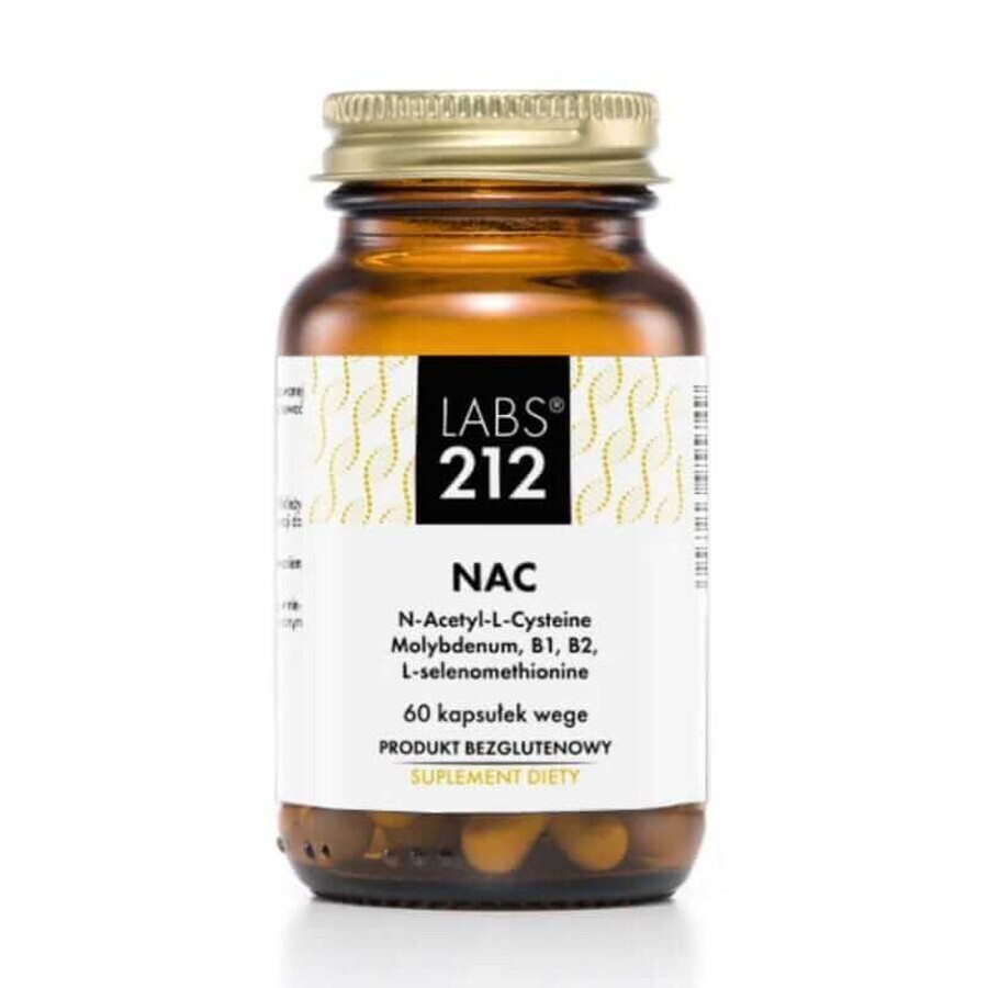 Labs212 NAC (N-Acétyl-L-Cystéine, molybdène) 60 gélules