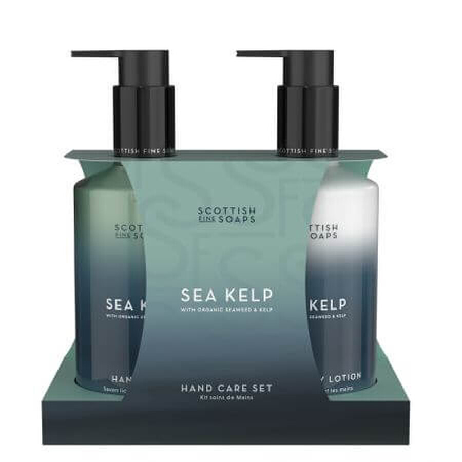 Set Hand en Body Lotion 300 ml + Vloeibare Handzeep 300 ml Zeekelp, Scottish Fine Soaps