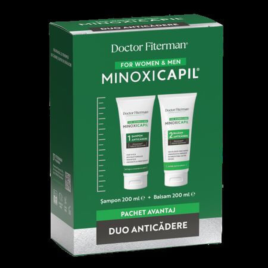 Shampoo, 200 ml + Conditioner, 200 ml Minoxicapil, Doctor Fiterman
