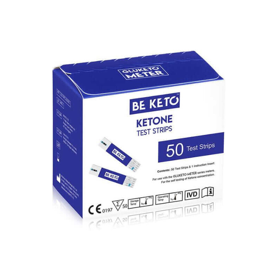 GluKeto Meter - Tiras reactivas de cetona 50 unidades BeKeto