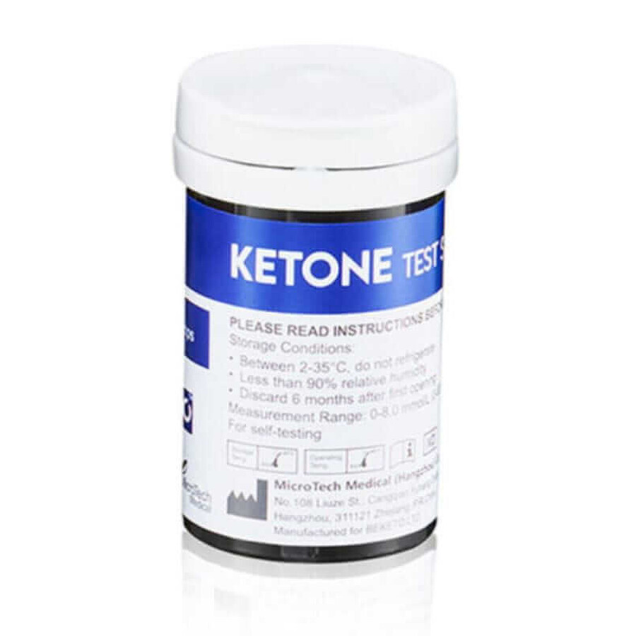 GluKeto Meter - Tiras reactivas de cetona 50 unidades BeKeto