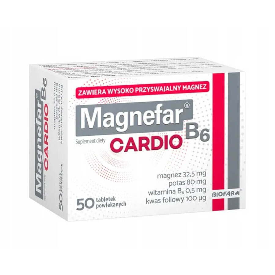 Magnefar B6 Cardio, 50 Tabletten