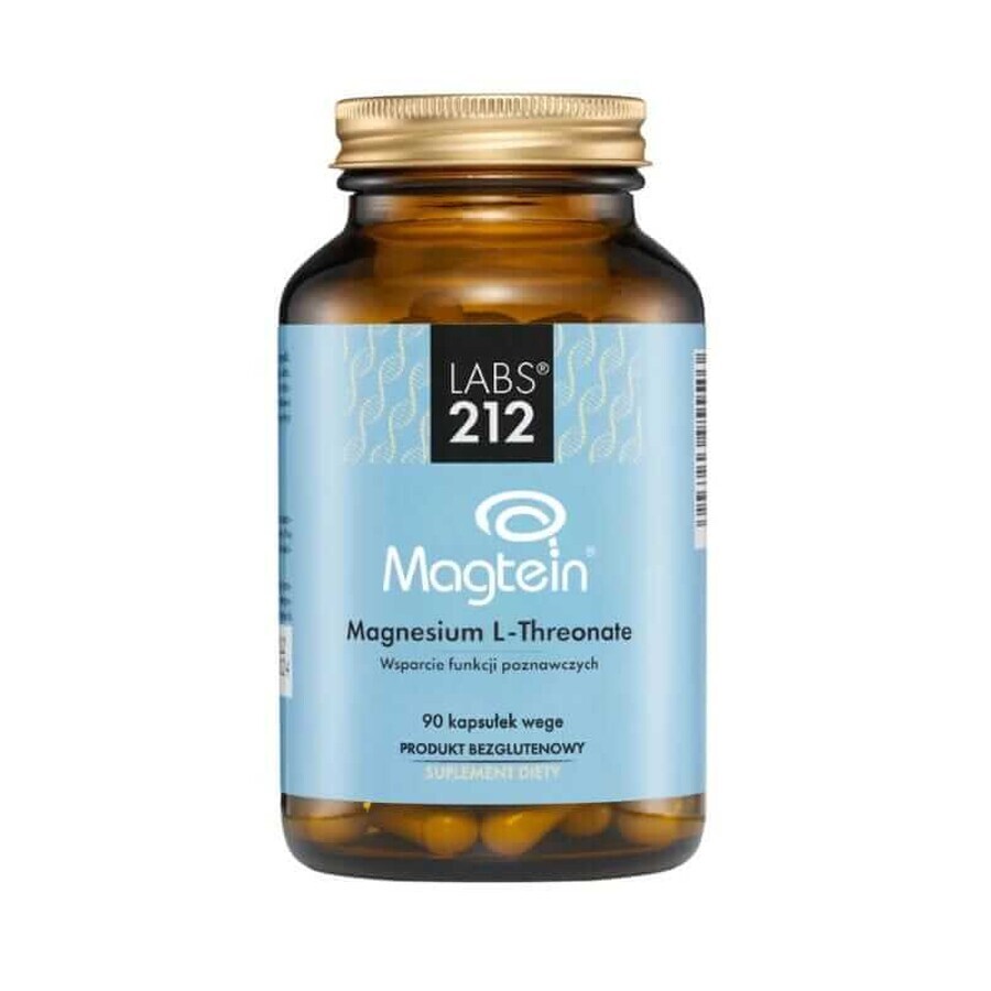 Labs212 Magnesium L-Threonat Magtein ( Magnesium Treonat) 90 Kapseln