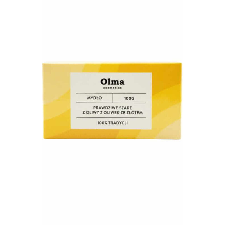 Săpun gri cu ulei de măsline cu aur 100g Olma