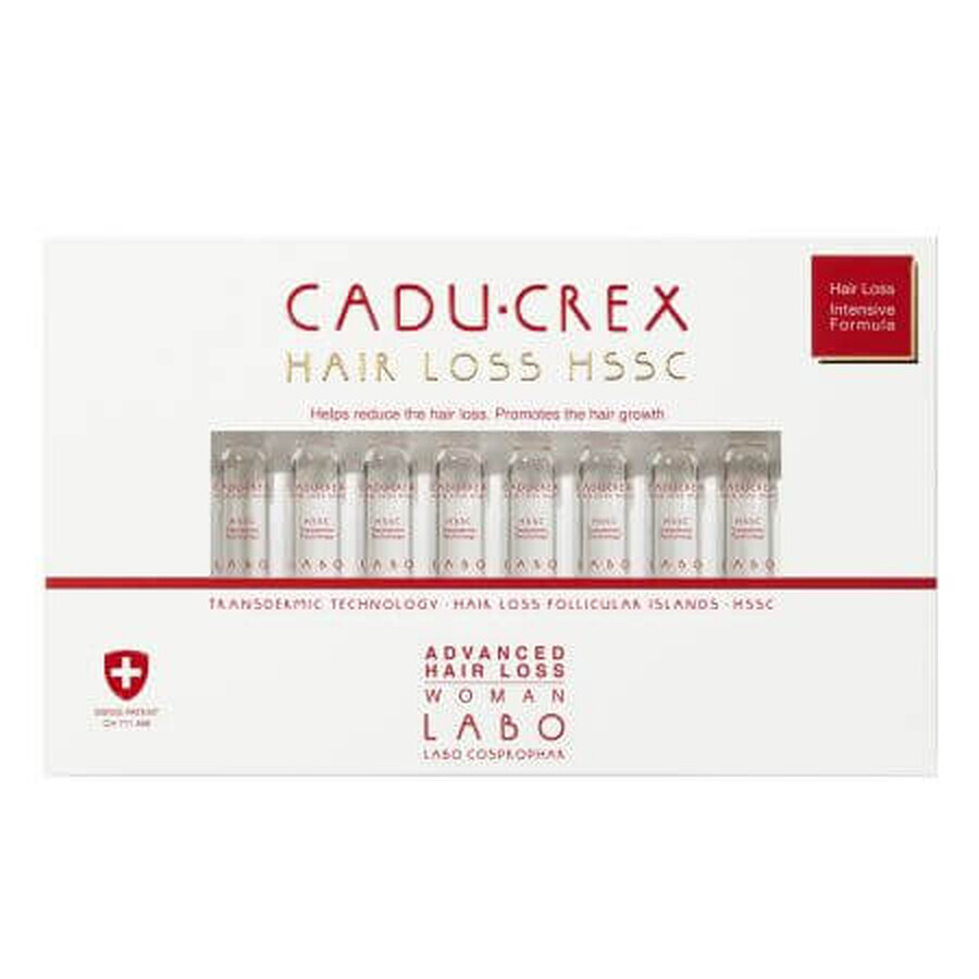 Tratament impotriva caderii severe a parului pentru femei, 40 fiole, Cadu Crex