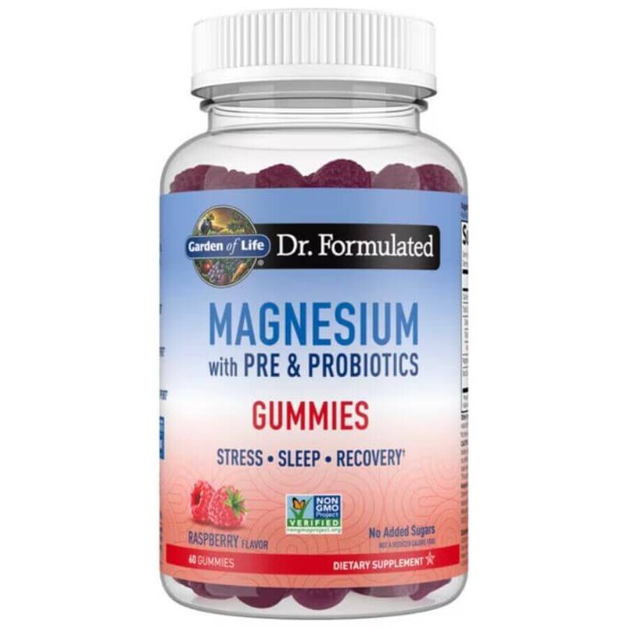 Dr. Formulated Magnesium met Pre- en Probiotica 60 geleitjes Garden of Life