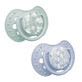 Lovi, t&#233;tine, silicone, dynamique, Blossom Boy, 0-6 mois, 2 pi&#232;ces