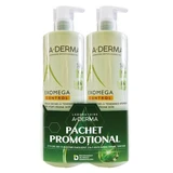 Gel de ducha emoliente Exomega Control 2 en 1, 500+500 ml, A-Derma
