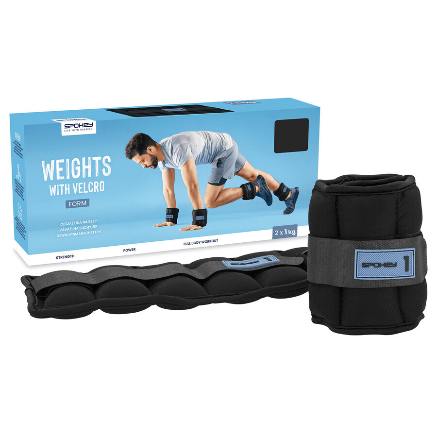 Spokey Form, ankle and wrist weights, 1 kg, 2 pieces