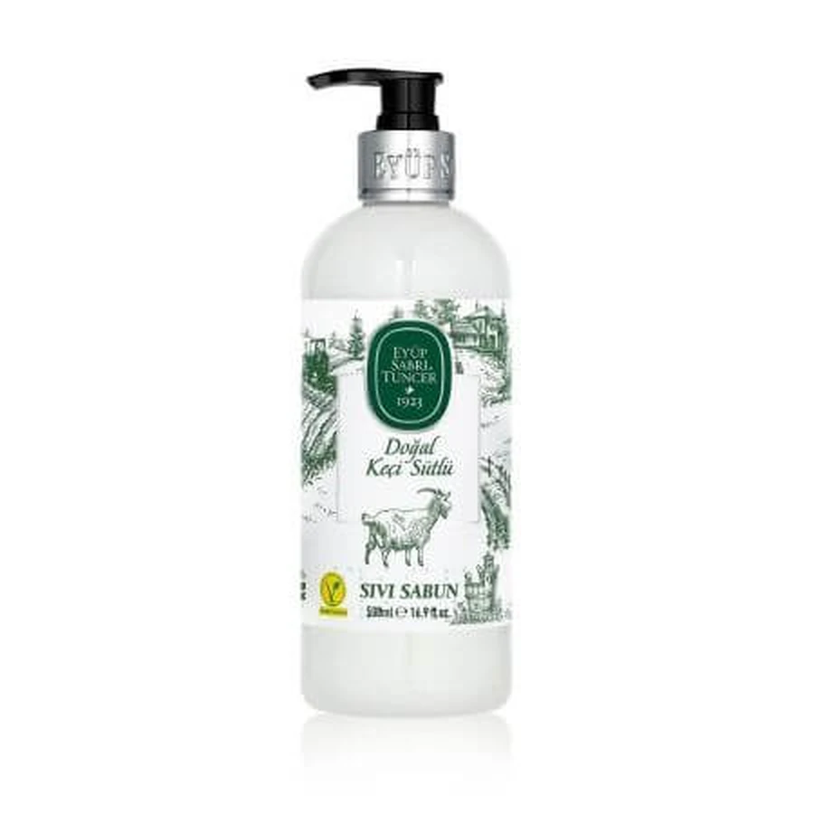 Jabón líquido con leche de cabra natural, 500 ml, Eyup Sabri Tuncer