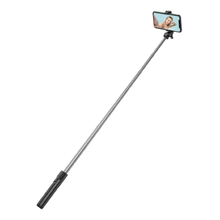 Palo selfie WHS1Y trípode telescópico 1m con soporte para teléfono - negro