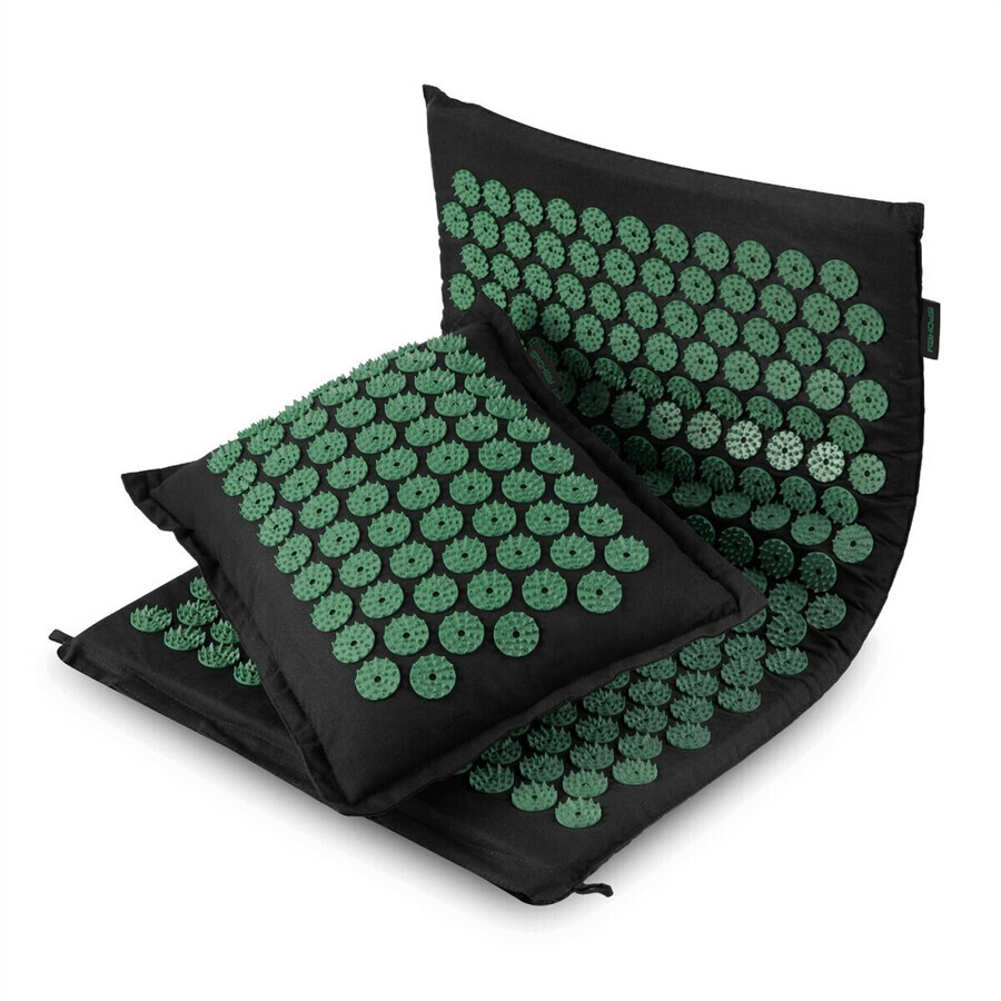 Spokey Akumat, acupressure mat, with cushion, black
