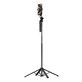Selfie stick WH181-Y1S telescopisch 1,75 m statief van aluminiumlegering met telefoonhouder - zwart