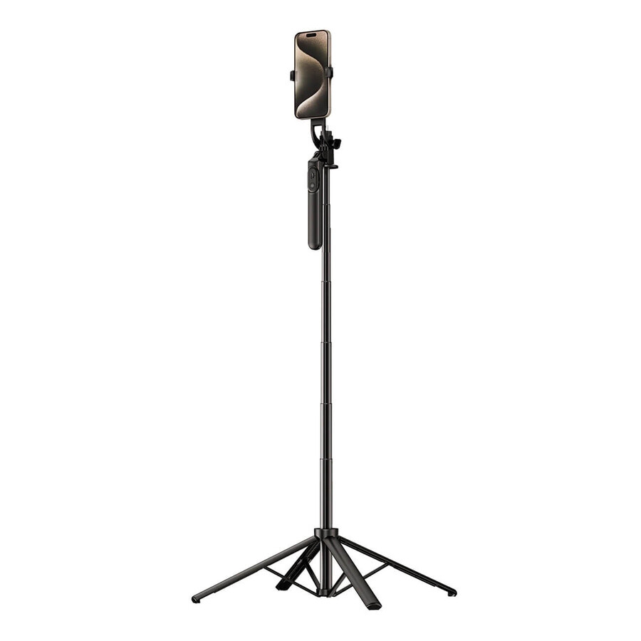 Selfie stick WH181-Y1S telescopic 1.75m aluminum alloy tripod with phone holder - black