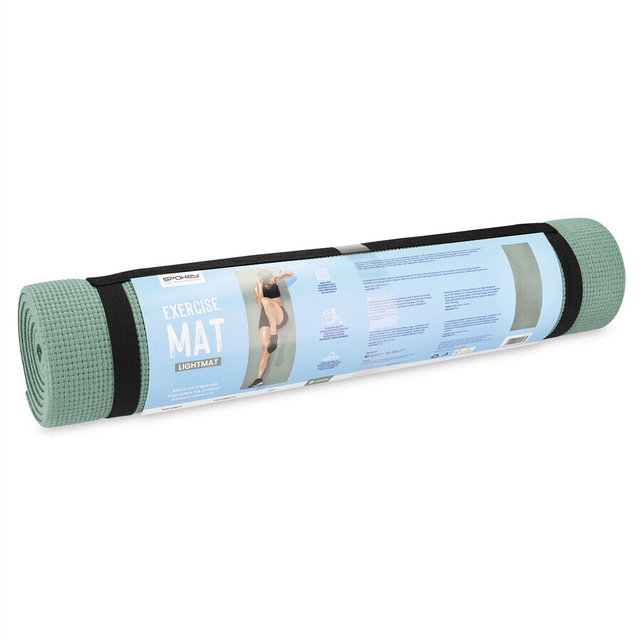 Spokey Lightmat, exercise mat, non-slip, 0.6 cm, green