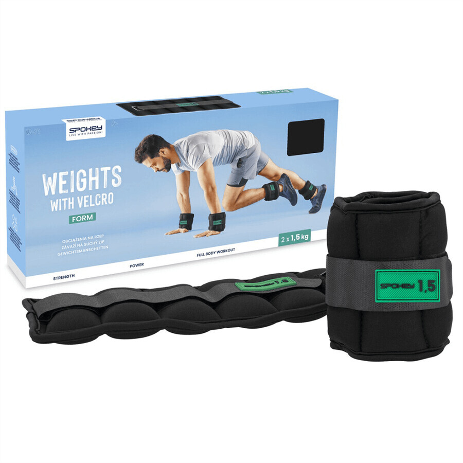 Spokey Form, ankle and wrist weights, 1.5 kg, 2 pieces