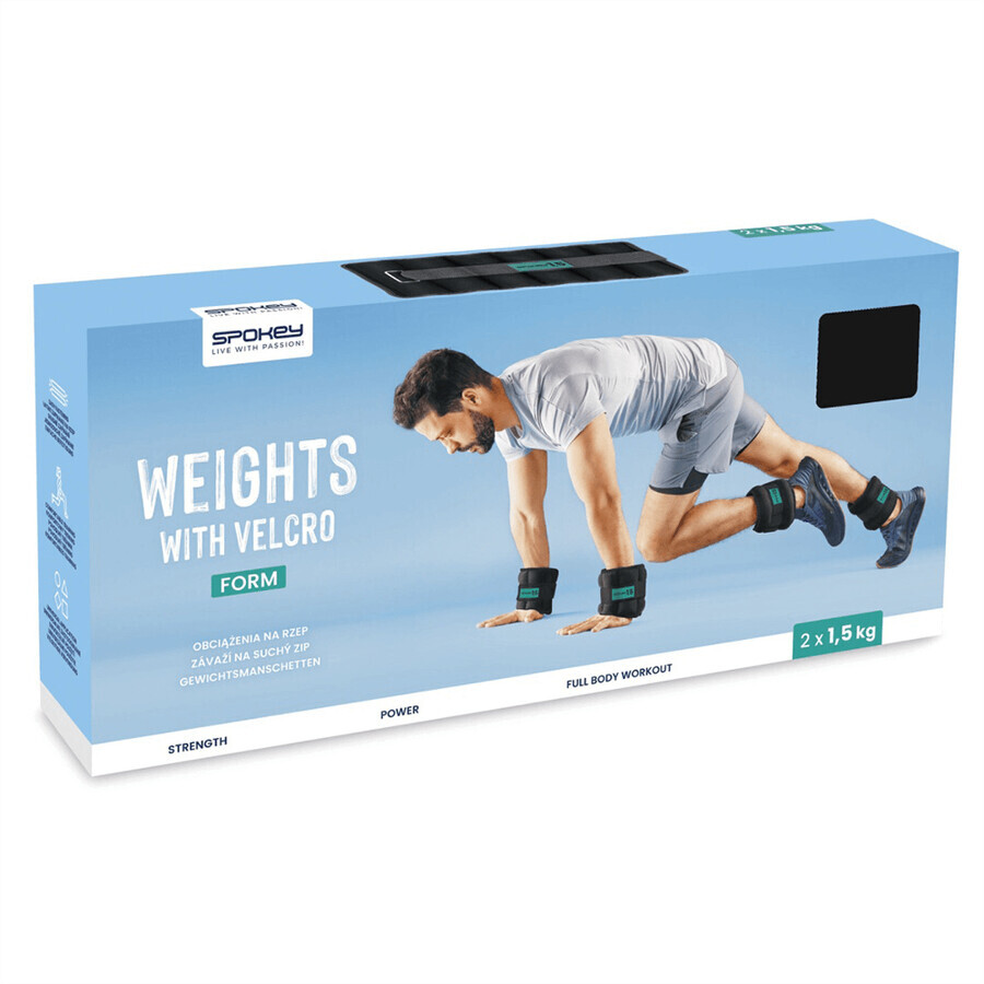 Spokey Form, ankle and wrist weights, 1.5 kg, 2 pieces
