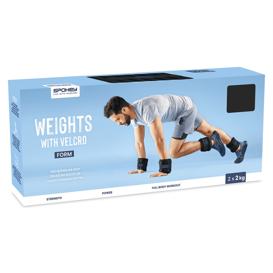 Spokey Form, ankle and wrist weights, 2 kg, 2 pieces