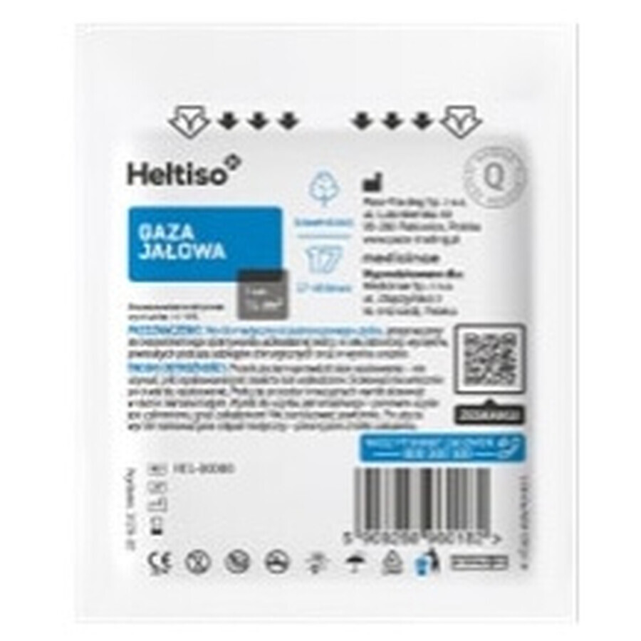 Heltiso, Gasa de algodón, estéril 17-hilos 1/2m2, 1 pieza