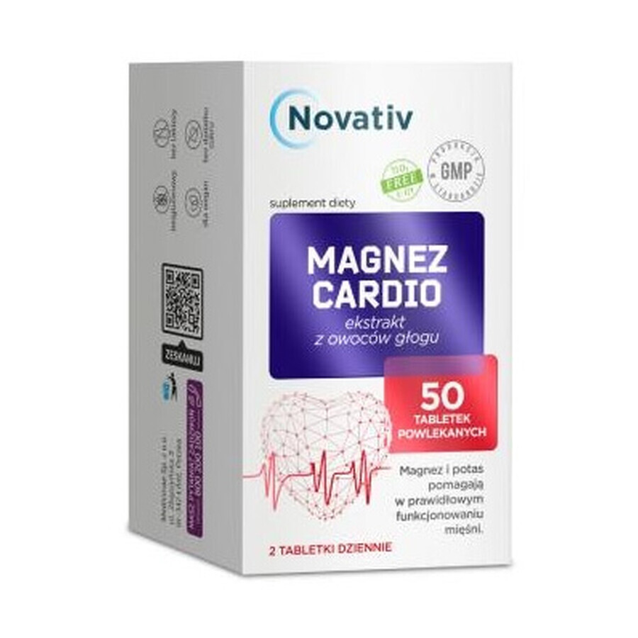 Novativ Magnesium Cardio, 50 tablets